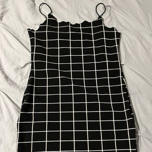 Black checkered dress in XL